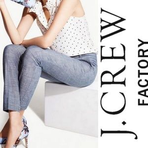 NWT J Crew Factory Skimmer Pant in Chambray, 6